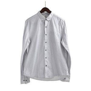 W.R.K. Reworked Slim Fit Mens Large Button-Down Long-Sleeve Shirt Floral Classic